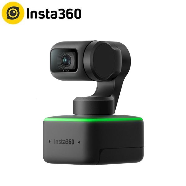 

sports action video cameras insta360 link webcam ai tracking gesture control with noise canceling microphones computer camera for teleconfer