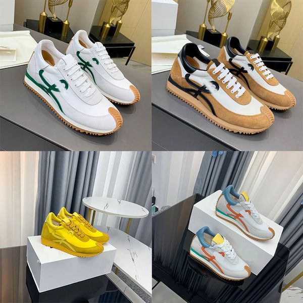 luxury casual shoes nylon suede lace-up sneakers men's and women's lowes soft uppers honey rubber wavy soles curve around the toe, Black
luxury casual shoes nylon suede lace-up sneakers men's and women's lowes soft uppers honey rubber wavy soles curve around the toe, Black