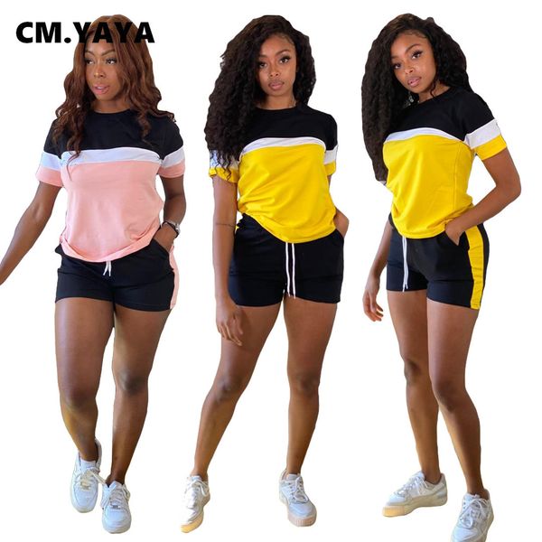 women's two piece pants cm.yaya active patchwork sweatsuit women's set tee and shorts matching set jogger tracksuit two 2 piece s, White
women's two piece pants cm.yaya active patchwork sweatsuit women's set tee and shorts matching set jogger tracksuit two 2 piece s, White