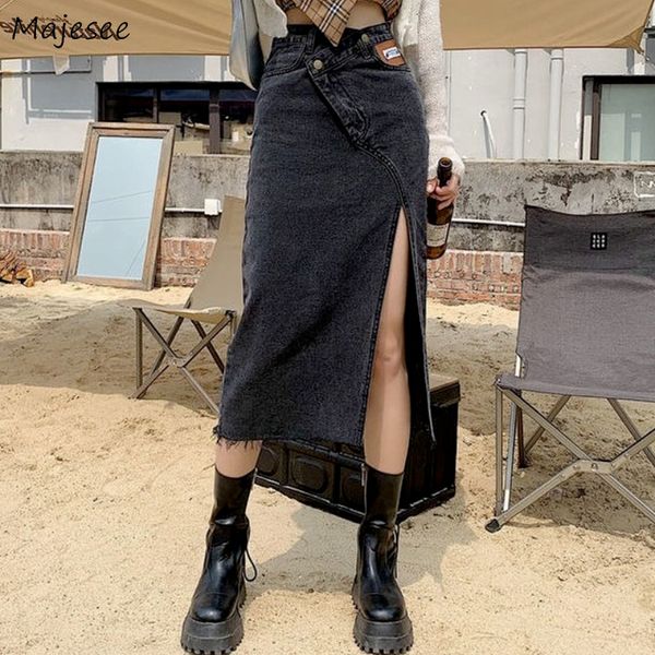 skirts women's denim full match retro loose side sew casual irregular college s-5xl high waist urzan fashion 230403, Black
skirts women's denim full match retro loose side sew casual irregular college s-5xl high waist urzan fashion 230403, Black
