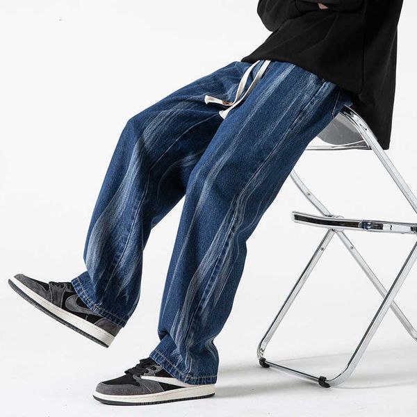 jeans men's spring autumn summer fashion brand loose straight sleeve 9-point 2023 korean thin casual, Blue
jeans men's spring autumn summer fashion brand loose straight sleeve 9-point 2023 korean thin casual, Blue