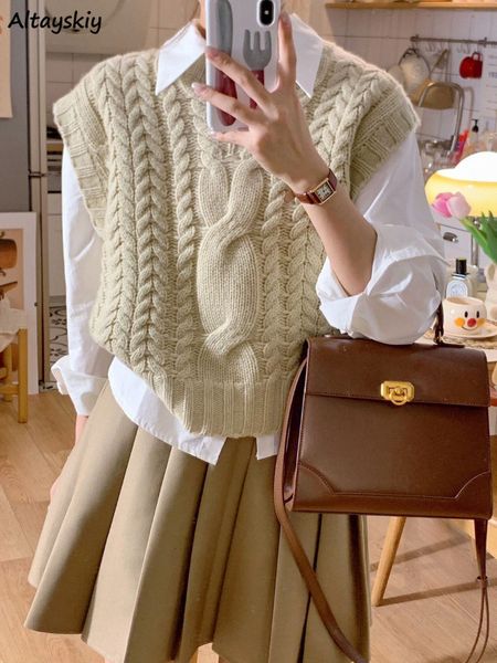 women's vests vintage sweater tank women's solid fashion o-neck autumn basic trend girls' knitting sleeveless comfortable fas, Black;white
women's vests vintage sweater tank women's solid fashion o-neck autumn basic trend girls' knitting sleeveless comfortable fas, Black;white