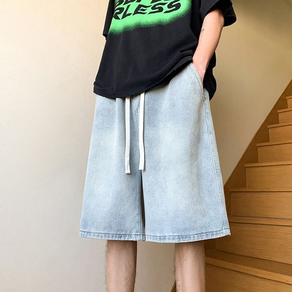 men's shorts summer men's blue pocket shorts jeans brushed design korean fashion loose straight oversized shorts bermuda denim sho, White;black
men's shorts summer men's blue pocket shorts jeans brushed design korean fashion loose straight oversized shorts bermuda denim sho, White;black