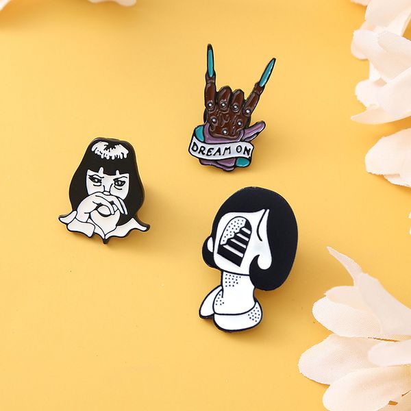 fashion cartoon punk skeleton dreamon gesture brooches 3pcs set creative american film and tv character brooch enamel paint badges for child, Gray
fashion cartoon punk skeleton dreamon gesture brooches 3pcs set creative american film and tv character brooch enamel paint badges for child, Gray