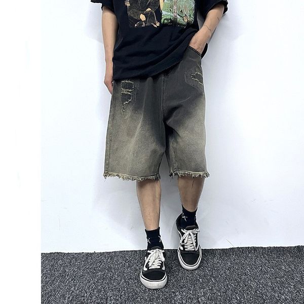men's shorts vintage nickel jeans tie dye raw hem shorts hip hop men's loose denim shorts straight pants men's high street bo, White;black
men's shorts vintage nickel jeans tie dye raw hem shorts hip hop men's loose denim shorts straight pants men's high street bo, White;black