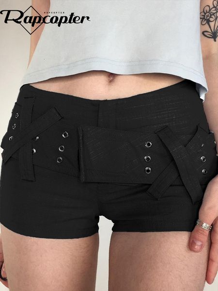 women s shorts rapcopter y2k black cargo punk gothic low waisted bandage strecthy pant streetwear aesthetic fashion korean 230403, White;black
women s shorts rapcopter y2k black cargo punk gothic low waisted bandage strecthy pant streetwear aesthetic fashion korean 230403, White;black