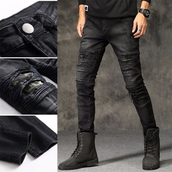 men's jeans men's tear jeans cotton black ultra thin motorcycle jeans men's vintage tight jeans hip hop pants 230403, Blue
men's jeans men's tear jeans cotton black ultra thin motorcycle jeans men's vintage tight jeans hip hop pants 230403, Blue