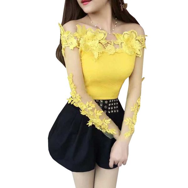 women's blouses shirts spring summer women shirt sweet floral lace blouse ladies long sleeve slash neck backles mesh blouses short blus, White
women's blouses shirts spring summer women shirt sweet floral lace blouse ladies long sleeve slash neck backles mesh blouses short blus, White