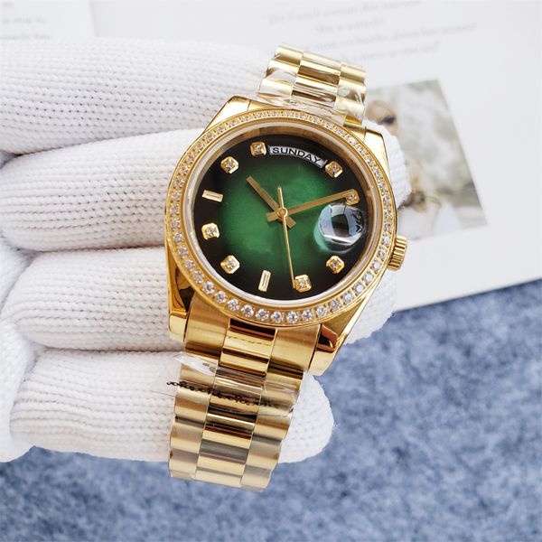 fashion mens and womens watches couples wristwatch 36mm two tone dial mechanical movement ladies watch stainless steel strap orologi di luss, Slivery;brown
fashion mens and womens watches couples wristwatch 36mm two tone dial mechanical movement ladies watch stainless steel strap orologi di luss, Slivery;brown