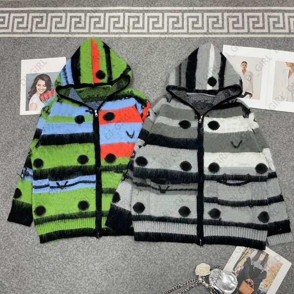 Women Sweater Knit Designer Autumn Winter Cardigans Knitted Hooded Coat Letter Printed Sweaters Ladies Outer Wear Streetwear di_girl Di_girl, Black
Women Sweater Knit Designer Autumn Winter Cardigans Knitted Hooded Coat Letter Printed Sweaters Ladies Outer Wear Streetwear di_girl Di_girl, Black