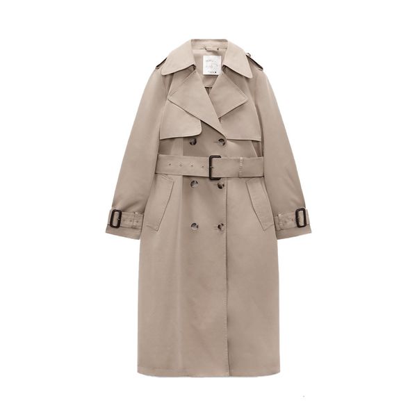 women's trench coats zach aiisa spring women's counter quality longsleeved doublebreasted button belt decorated loose windbreaker, Tan;black
women's trench coats zach aiisa spring women's counter quality longsleeved doublebreasted button belt decorated loose windbreaker, Tan;black