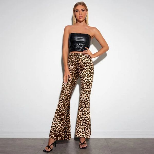 women's pants &capris fashion leopard pattern flare pants e-girl vintage slim animal print high waist long pants wild autumn 90s outfit, Black;white
women's pants &capris fashion leopard pattern flare pants e-girl vintage slim animal print high waist long pants wild autumn 90s outfit, Black;white