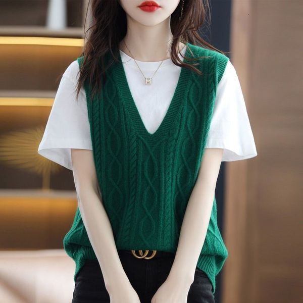 women's vests fashion solid color v-neck knitted sleeveless tank sweater women's clothing autumn relaxed casual drawing full match, Black;white
women's vests fashion solid color v-neck knitted sleeveless tank sweater women's clothing autumn relaxed casual drawing full match, Black;white