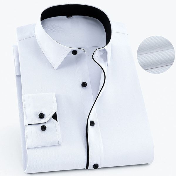 men's casual shirts plus size 9xl 8xl 7xl mens business casual long sleeved shirt classic striped male social dress party tuxedo shirts, White;black
men's casual shirts plus size 9xl 8xl 7xl mens business casual long sleeved shirt classic striped male social dress party tuxedo shirts, White;black