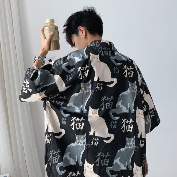 men's casual shirts men cool summer loose men women t short sleeve cat anime tshirt t shirt handsome lazy 230403, White;black
men's casual shirts men cool summer loose men women t short sleeve cat anime tshirt t shirt handsome lazy 230403, White;black