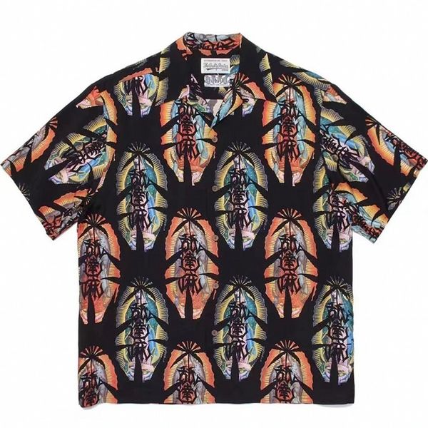men's casual shirts ss wacko maria short sleeve shirt men women 1 1 quality hawaii beach lapel shirts 230403, White;black
men's casual shirts ss wacko maria short sleeve shirt men women 1 1 quality hawaii beach lapel shirts 230403, White;black