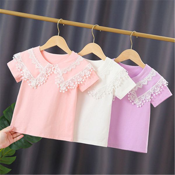 kids shirts children summer t-shirt school girls white blouse short sleeve cotton tee girl lace shirt kids t shirt 3-13 years 230403, White;black
kids shirts children summer t-shirt school girls white blouse short sleeve cotton tee girl lace shirt kids t shirt 3-13 years 230403, White;black