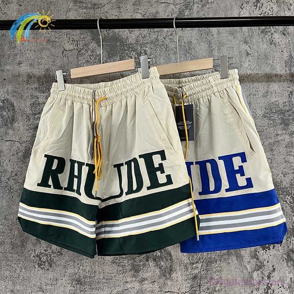 23ss men's shorts summer jogger rhude women casual couple ribbon striped breeches inside mesh splice pocket embroidery tags, White;black
23ss men's shorts summer jogger rhude women casual couple ribbon striped breeches inside mesh splice pocket embroidery tags, White;black