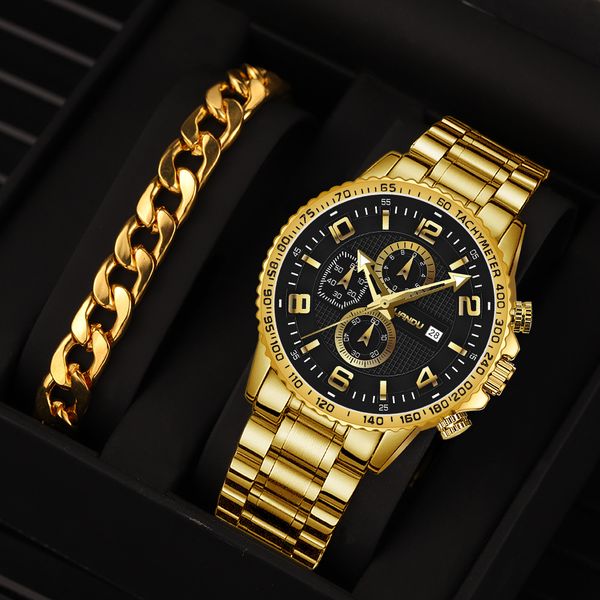 brand luxury watch set with bracelet golden color fashion casual quartz wristwatch full steel men's clock relogio masculino, Slivery;golden
brand luxury watch set with bracelet golden color fashion casual quartz wristwatch full steel men's clock relogio masculino, Slivery;golden