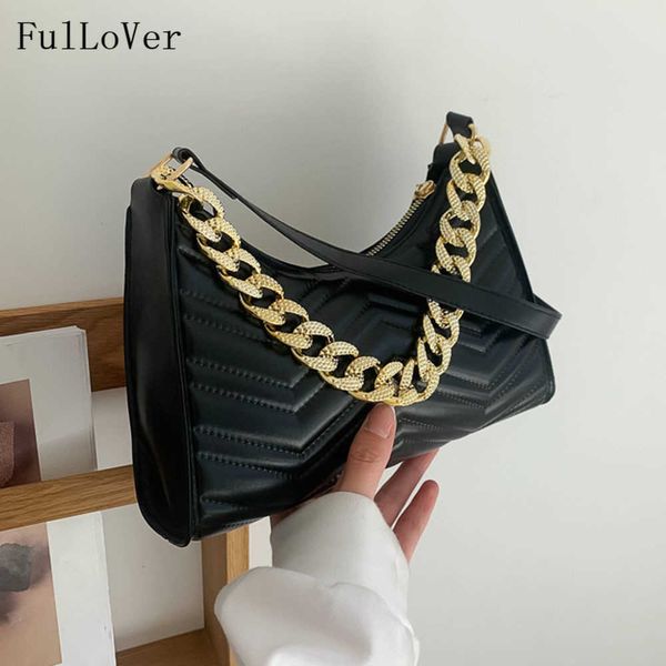 handbags for women new female shoulder bags underarm fashion chain square bags stripe pu leather casual bags 230308
handbags for women new female shoulder bags underarm fashion chain square bags stripe pu leather casual bags 230308