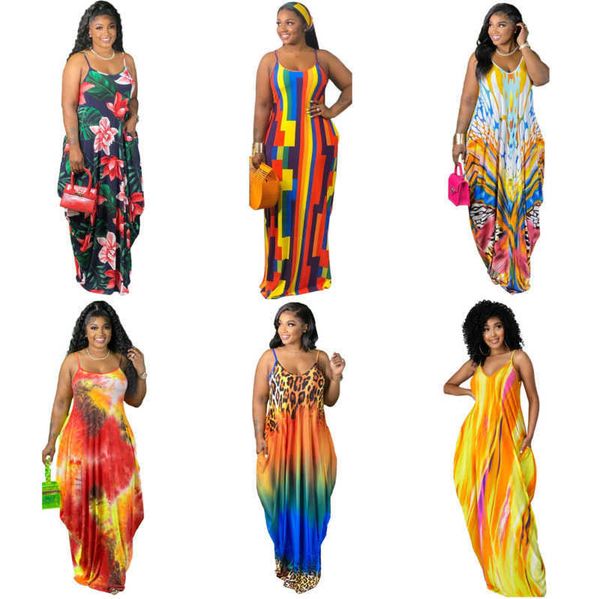 plus size women dresses tie dyed colorful printed suspender loose maxi dress, Black;gray
plus size women dresses tie dyed colorful printed suspender loose maxi dress, Black;gray