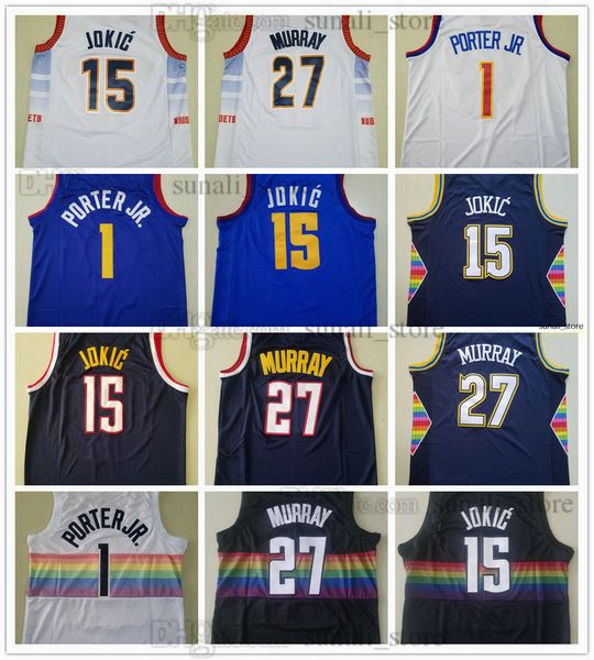 100% embroidery mens basketball jokic jerseys 15 nikola michael 1 porter jr. jamal 27 murray stitched, Black;red
100% embroidery mens basketball jokic jerseys 15 nikola michael 1 porter jr. jamal 27 murray stitched, Black;red