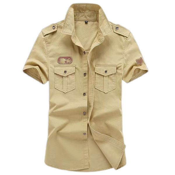 men's casual short sleeve shirt - summer air force style, plus size workwear, pure cotton youth shirt in navy blue", White;black
men's casual short sleeve shirt - summer air force style, plus size workwear, pure cotton youth shirt in navy blue", White;black