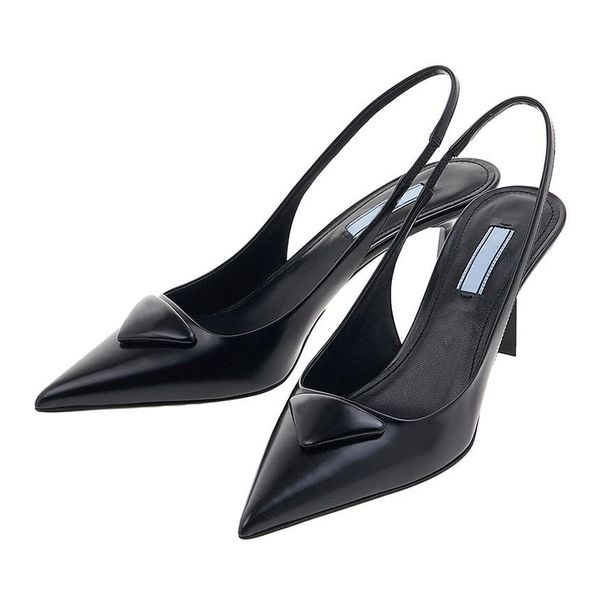 summer womens sandal elegant triangle brushed 70mm leather sandals shoes for women slingback pumps luxury footwear women high heels party we, Black
summer womens sandal elegant triangle brushed 70mm leather sandals shoes for women slingback pumps luxury footwear women high heels party we, Black