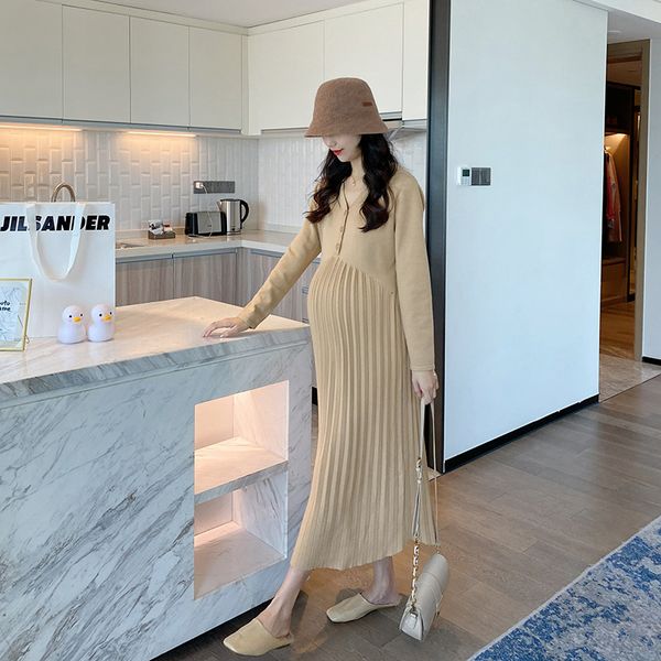 maternity dresses 5905 autumn winter fashion knitted long dress v neck a line slim pleated ruffle clothes for pregnant women pregnancy 23040, White
maternity dresses 5905 autumn winter fashion knitted long dress v neck a line slim pleated ruffle clothes for pregnant women pregnancy 23040, White
