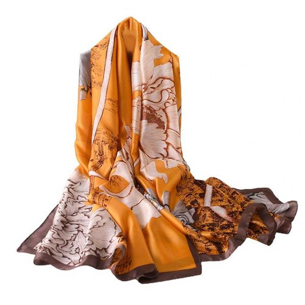 sarongs floral print sun protection women scarf imitation silk long smooth beh shawl for home p230403, Blue;gray
sarongs floral print sun protection women scarf imitation silk long smooth beh shawl for home p230403, Blue;gray