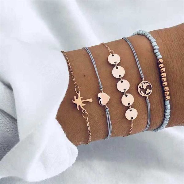 charm bracelets bohemian feather flower bracelet woman new fashion beaded chain bracelet multilayer diy handmade jewelry gift 5pcs / set aa2, Golden;silver
charm bracelets bohemian feather flower bracelet woman new fashion beaded chain bracelet multilayer diy handmade jewelry gift 5pcs / set aa2, Golden;silver