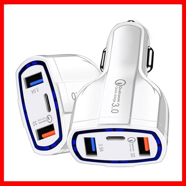 multi-function smart car charger type c fast charge multi-usb qc3.0 new pd charger white portable three ports car-charge car-charger car cha
multi-function smart car charger type c fast charge multi-usb qc3.0 new pd charger white portable three ports car-charge car-charger car cha