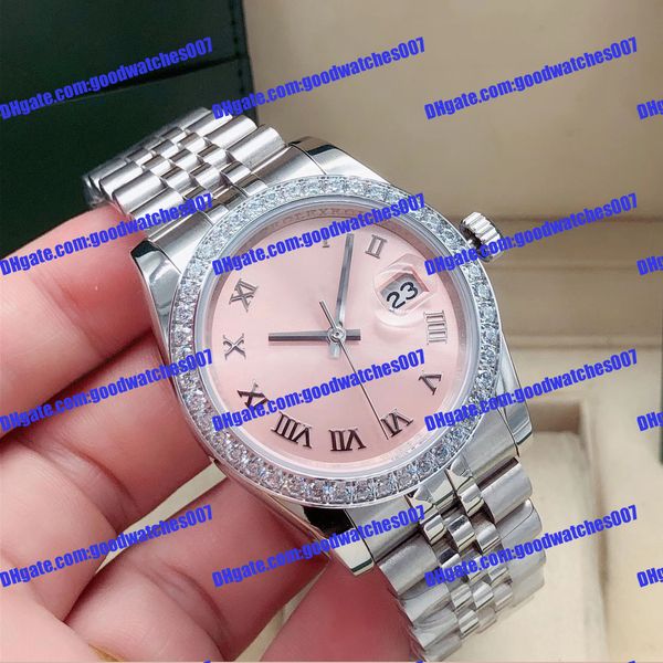 4 model selling women's watch 278384rbr 31mm pink roman dial diamond ring sapphire glass stainless steel commemorative strap calendar d, Slivery;brown
4 model selling women's watch 278384rbr 31mm pink roman dial diamond ring sapphire glass stainless steel commemorative strap calendar d, Slivery;brown