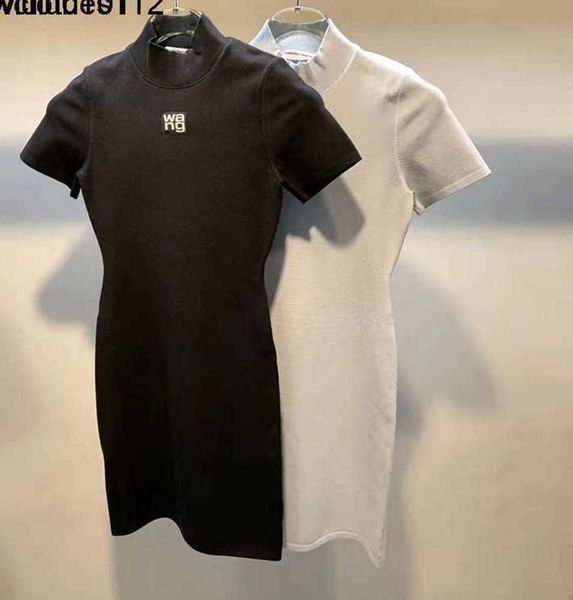 dawang's half collar designer alexander women's dress summer solid color embroidery wangs slim fit waist bag skirt short sleeve kn, Black;gray
dawang's half collar designer alexander women's dress summer solid color embroidery wangs slim fit waist bag skirt short sleeve kn, Black;gray
