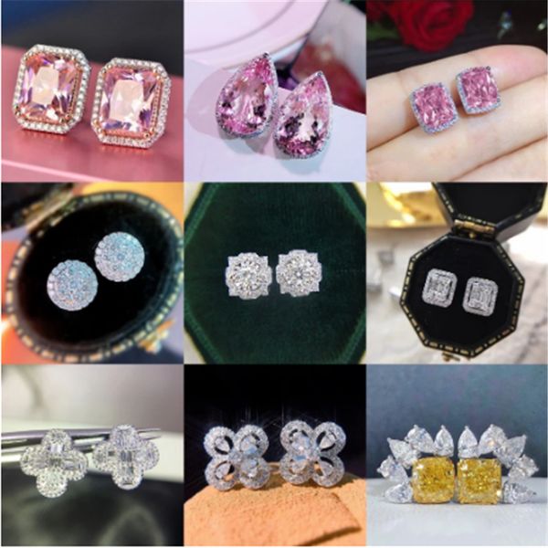 20 styles career lab diamond stud earring white gold filled party wedding earrings for women men promise birthday jewelry gift, Golden;silver
20 styles career lab diamond stud earring white gold filled party wedding earrings for women men promise birthday jewelry gift, Golden;silver