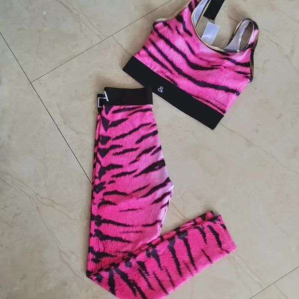 women's two piece pants yoga clothes elastic waist women tracksuits textile tiger striped printed designers sport vest lady shaping fit, White
women's two piece pants yoga clothes elastic waist women tracksuits textile tiger striped printed designers sport vest lady shaping fit, White