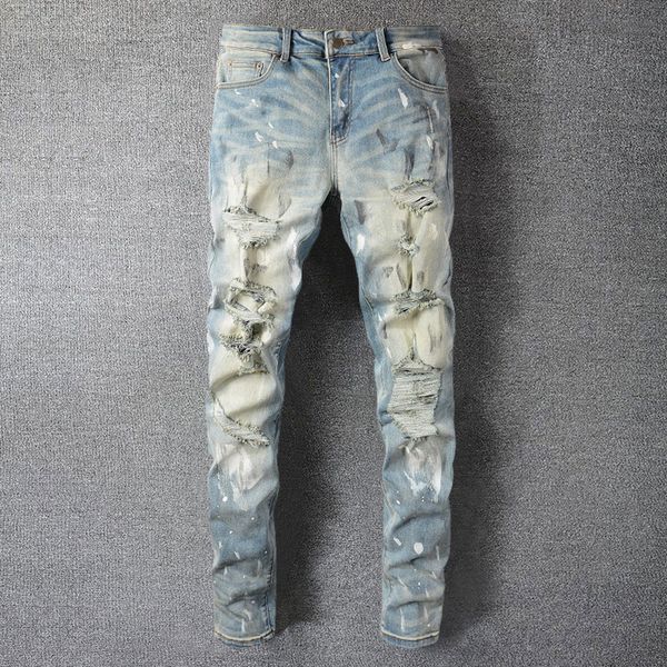 mens jeans ink splash patchwork male ripped hole design stretchy jean hip hop style trousers for men pantalon vaqueros hombre 230404, Blue
mens jeans ink splash patchwork male ripped hole design stretchy jean hip hop style trousers for men pantalon vaqueros hombre 230404, Blue