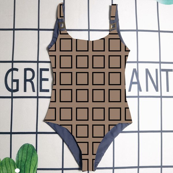 women one-piece swimsuit letter printed brown black ladies swimwear one piece swimsuit with pad w
women one-piece swimsuit letter printed brown black ladies swimwear one piece swimsuit with pad w