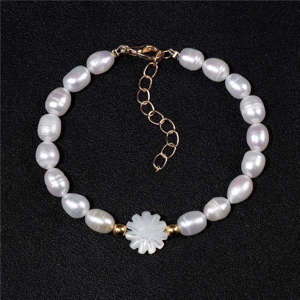 charm bracelets daisy charm bracelet natural white shell flower bracelet for women freshwater pearl beads bracelet female bangle jewelry fas, Golden;silver
charm bracelets daisy charm bracelet natural white shell flower bracelet for women freshwater pearl beads bracelet female bangle jewelry fas, Golden;silver