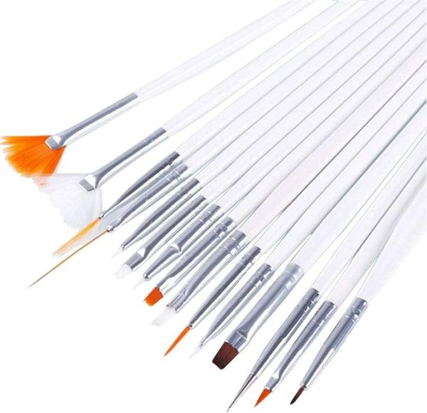 15pcs nail art brushes kit gel polish styling acrylic brush set nailart salon painting dotting pen tools pink white black, Yellow
15pcs nail art brushes kit gel polish styling acrylic brush set nailart salon painting dotting pen tools pink white black, Yellow