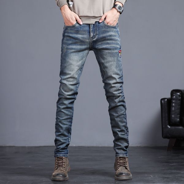 men's pants 2023 spring summer jeans vintage solid color business casual elastic classic men slim fashion denim trousers male 230403, Black
men's pants 2023 spring summer jeans vintage solid color business casual elastic classic men slim fashion denim trousers male 230403, Black