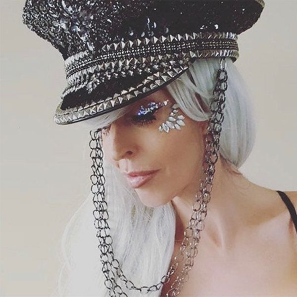 ball caps luxury women black sequin burning bride military hat bridal captain sergeant festival birthday part 230404, Blue;gray
ball caps luxury women black sequin burning bride military hat bridal captain sergeant festival birthday part 230404, Blue;gray