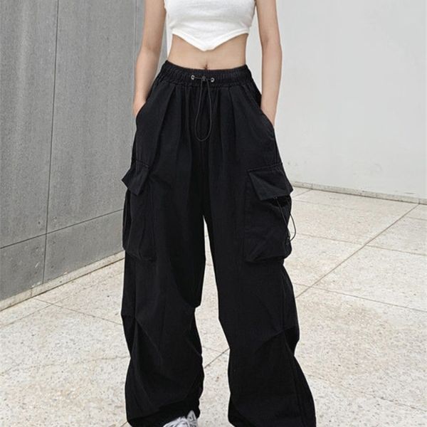 women's pants s y2k women streetwear techwear cargo korean harajuku parachute track men tech sweatpants wide leg joggers trousers cloth, Black;white
women's pants s y2k women streetwear techwear cargo korean harajuku parachute track men tech sweatpants wide leg joggers trousers cloth, Black;white