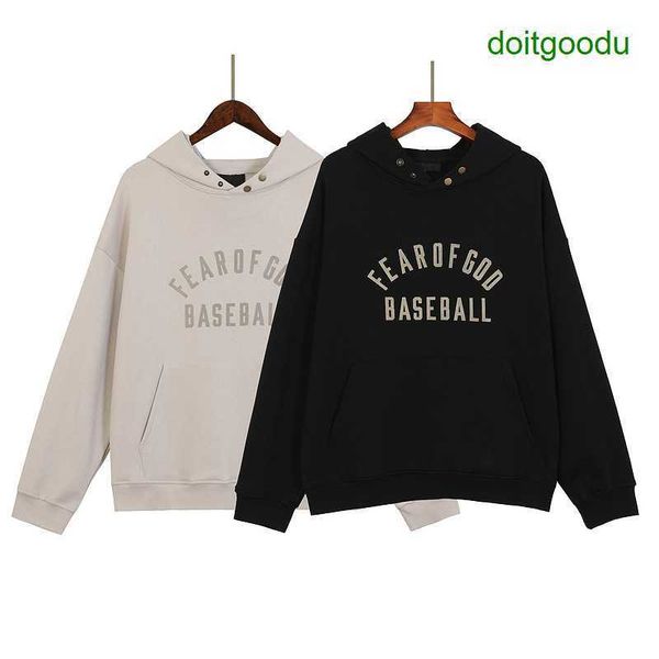 the correct version fear god fosg season 7 main line baseball flocked high street sweater hoodie men's and women's men's hood, Black
the correct version fear god fosg season 7 main line baseball flocked high street sweater hoodie men's and women's men's hood, Black