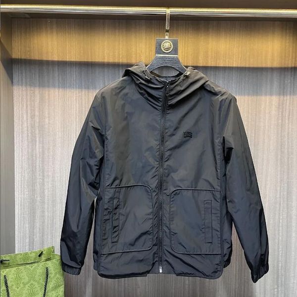 black jackets windbreaker long sleeve hooded zipper men designer jacket spring mens coats, Black;brown
black jackets windbreaker long sleeve hooded zipper men designer jacket spring mens coats, Black;brown