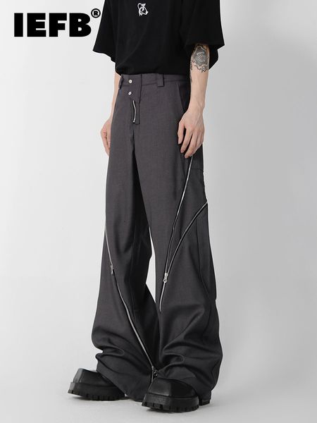 men's pants iefb niche design zipper slit men trousers straight tube casual 2023 wide leg darkwear solid color male fashion 9a5414 2304, Black
men's pants iefb niche design zipper slit men trousers straight tube casual 2023 wide leg darkwear solid color male fashion 9a5414 2304, Black