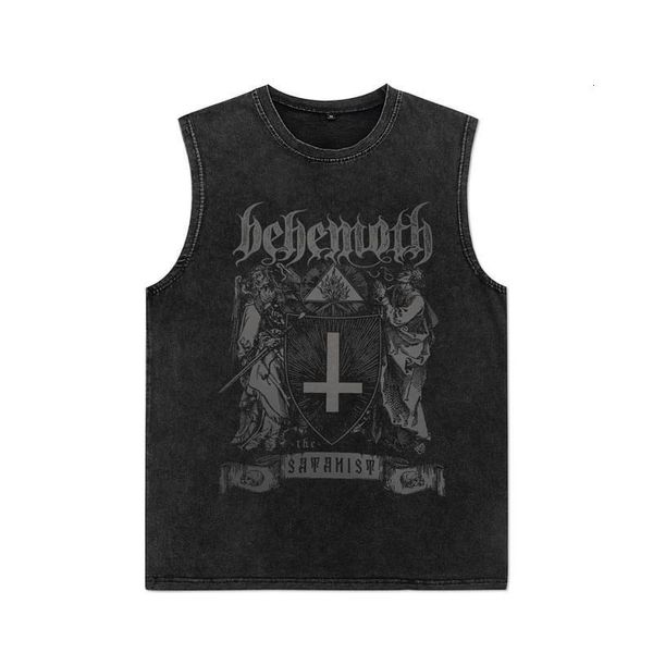 men's tshirts summer men washed vest vintage gothic shirts streetwear punk s sleeveless op y2k short sleeve 230403, White;black
men's tshirts summer men washed vest vintage gothic shirts streetwear punk s sleeveless op y2k short sleeve 230403, White;black