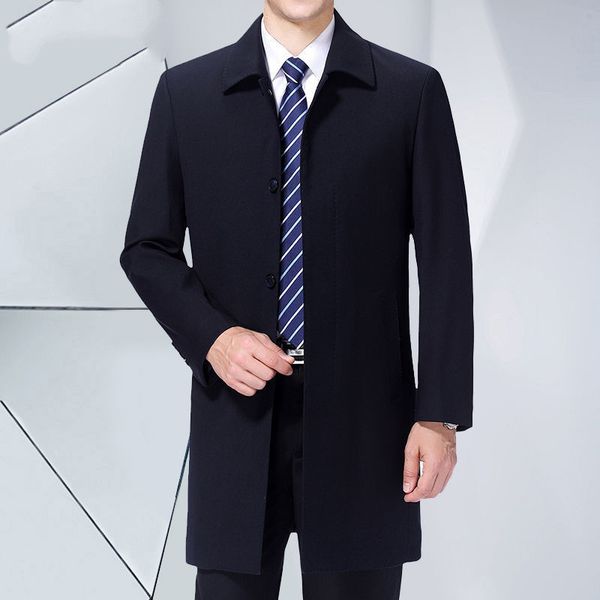 men's trench coats middleaged men coat spring autumn solid color windbreaker jacket luxurious brand clothing y863 230404, Tan;black
men's trench coats middleaged men coat spring autumn solid color windbreaker jacket luxurious brand clothing y863 230404, Tan;black
