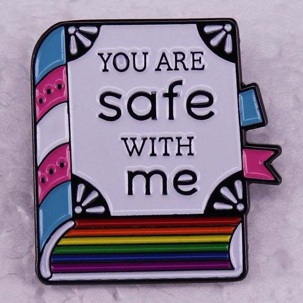 you are safe rainbow book lgbt brooch cute anime movies games hard enamel pins collect metal cartoon brooch backpack hat bag collar lapel ba, Blue
you are safe rainbow book lgbt brooch cute anime movies games hard enamel pins collect metal cartoon brooch backpack hat bag collar lapel ba, Blue