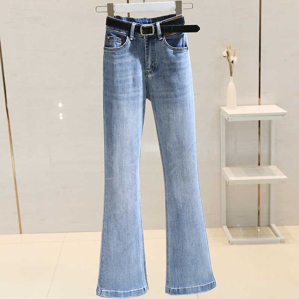 micro flared jeans women's high waist 2023 13 line spring stretch straight leg floor flare cropped, Blue
micro flared jeans women's high waist 2023 13 line spring stretch straight leg floor flare cropped, Blue